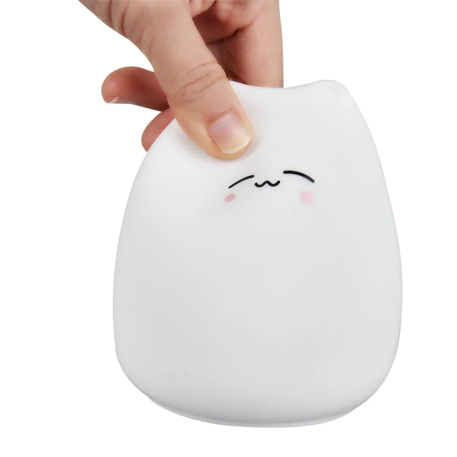 Cute Cat Silicone Lamp