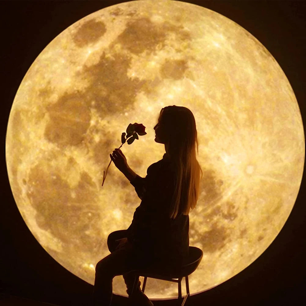 LED Moonlit  Background Projector girl 