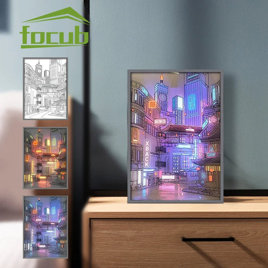 LED Painting Anime Wall Light Decoration