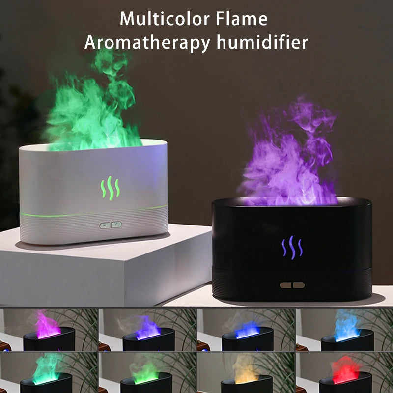 Led flame humidifier