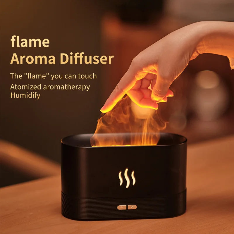 Led flame humidifier