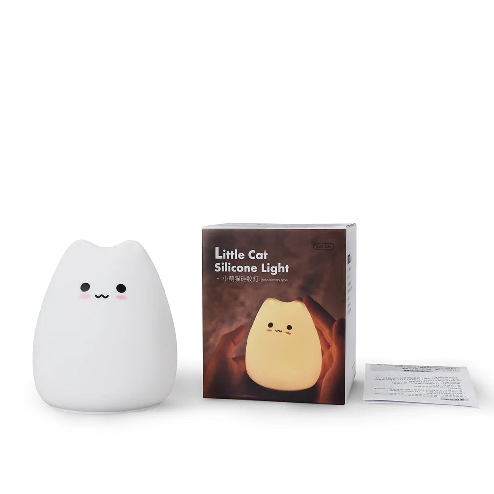 Cute Cat Silicone Lamp