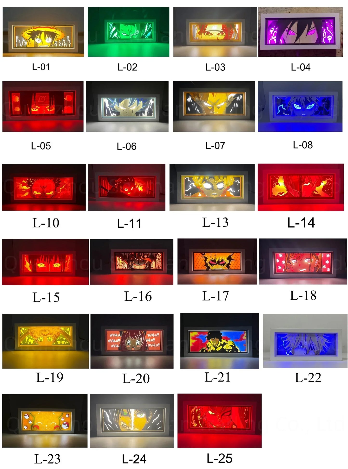 Anime 3D Shadow Night Light info 2