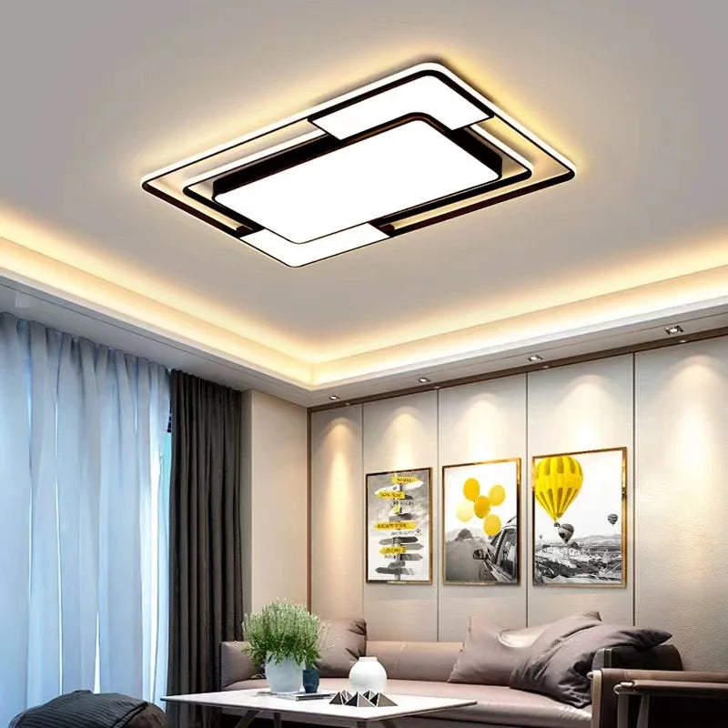 Square Ceiling Chandelier Light Fixture living room