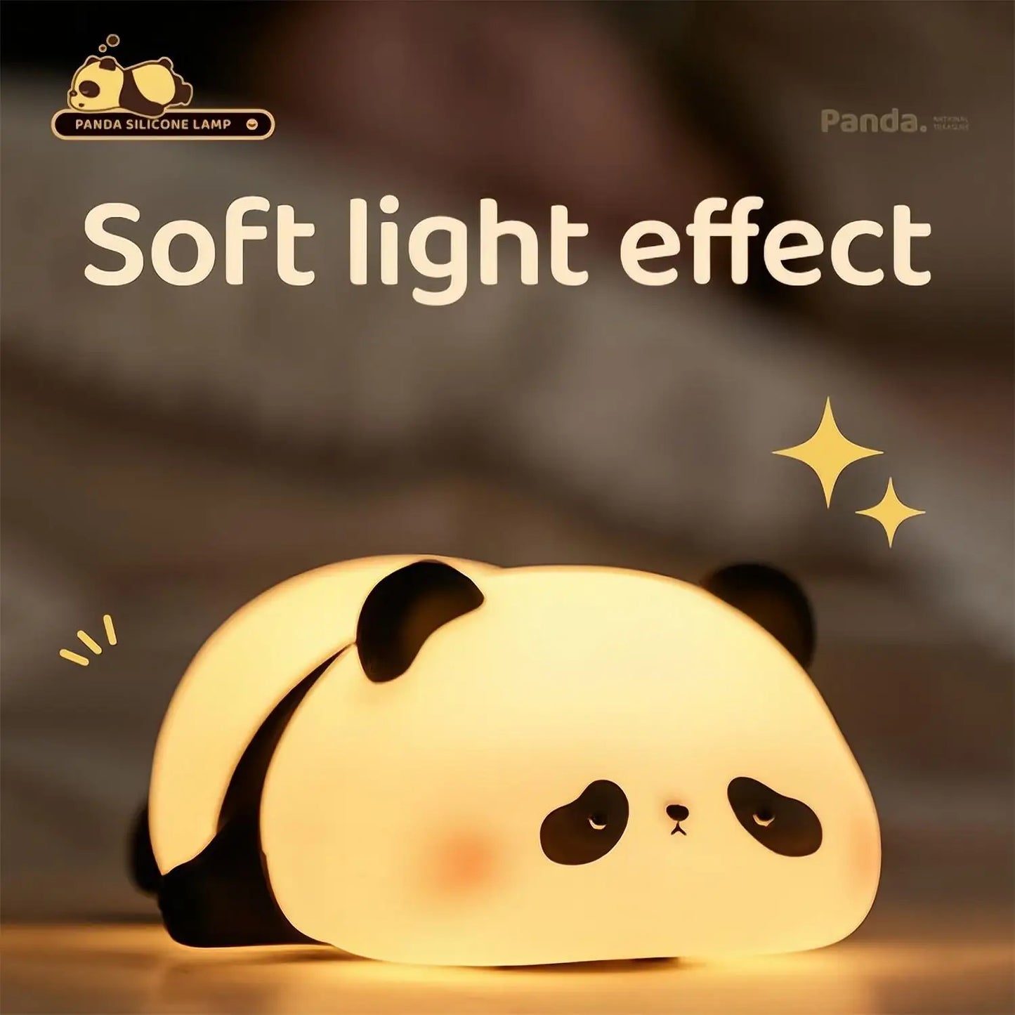 LED Cute Sheep Panda Rabbit Silicone Lamp