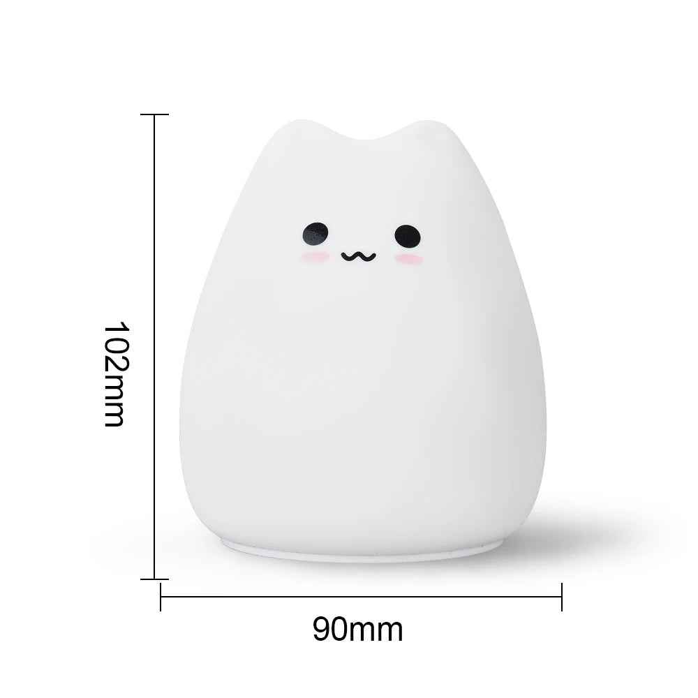 Cute Cat Silicone Lamp