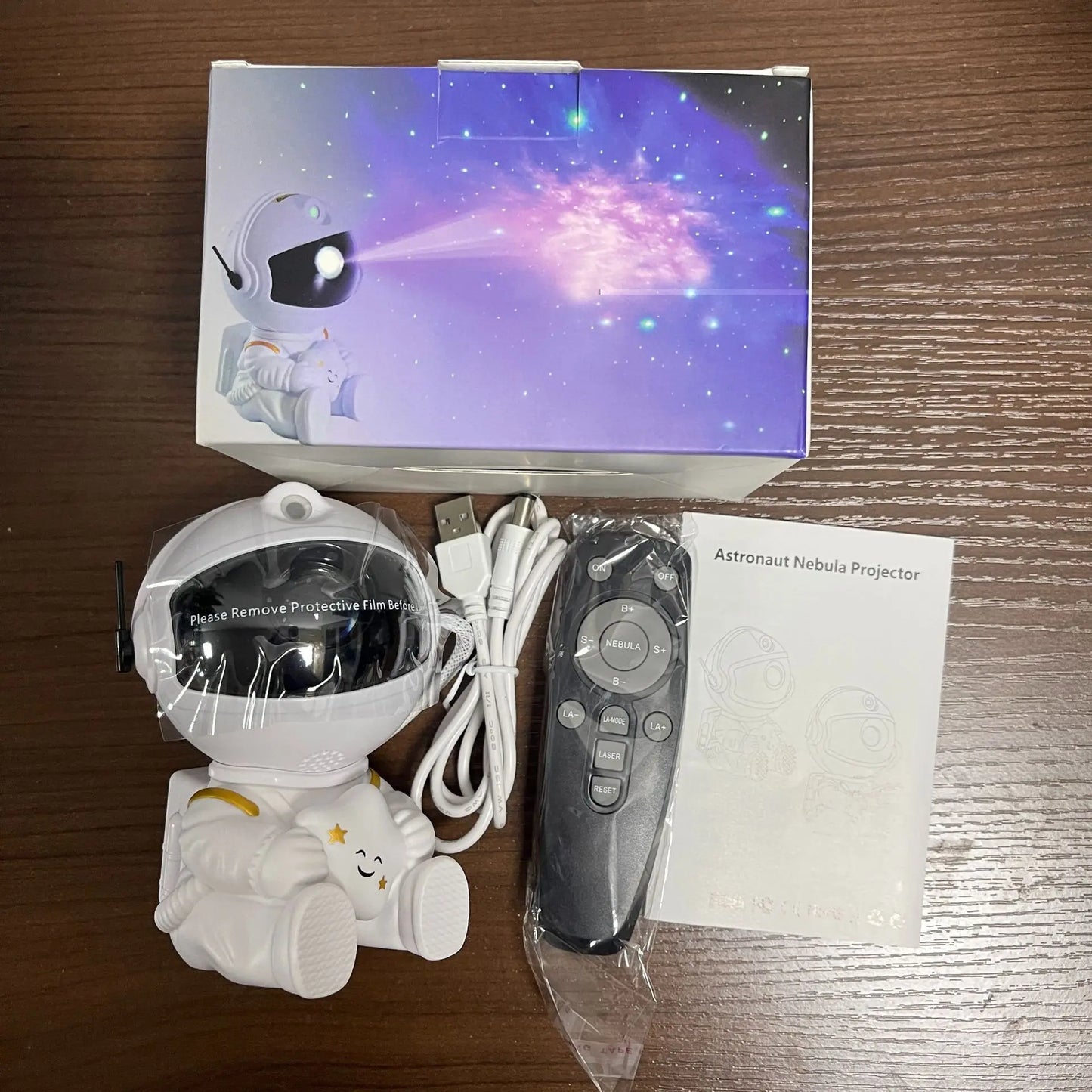 Astronaut Galaxy Projector box