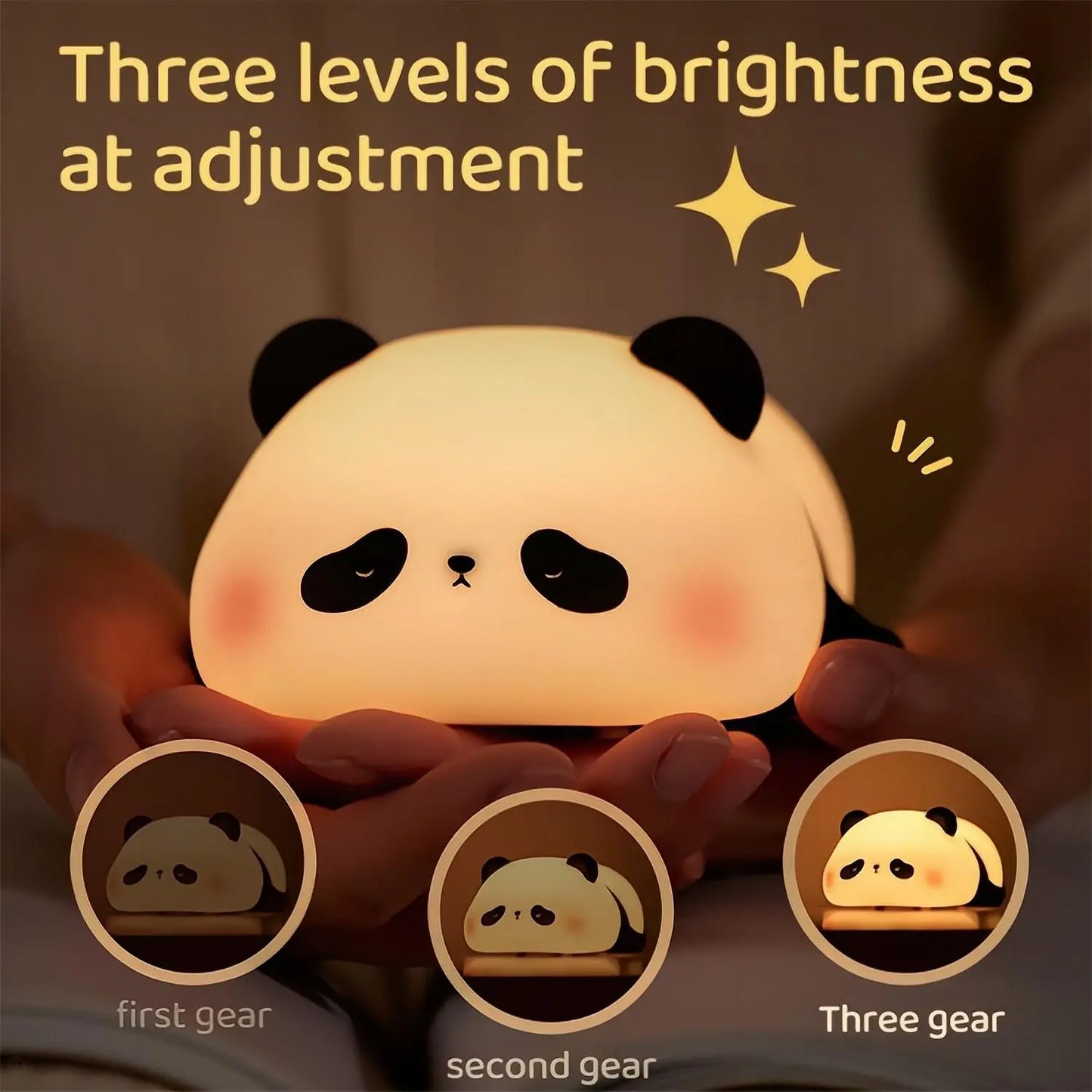 LED Cute Sheep Panda Rabbit Silicone Lamp