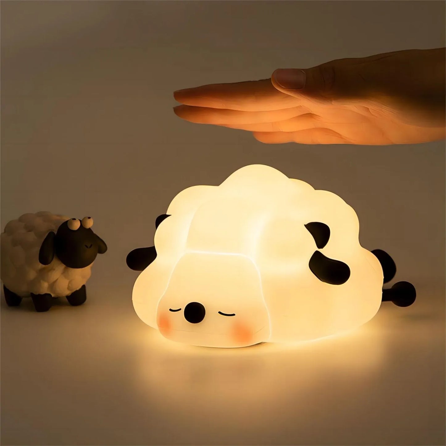 LED Cute Sheep Panda Rabbit Silicone Lamp