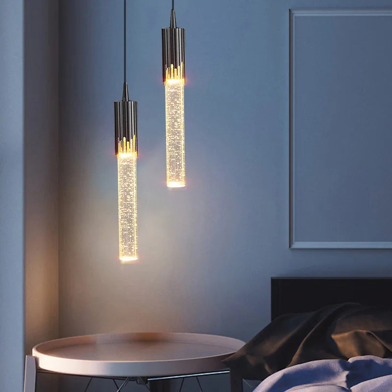 Modern Luxury Crystal Pendant Lamps  bedroom1