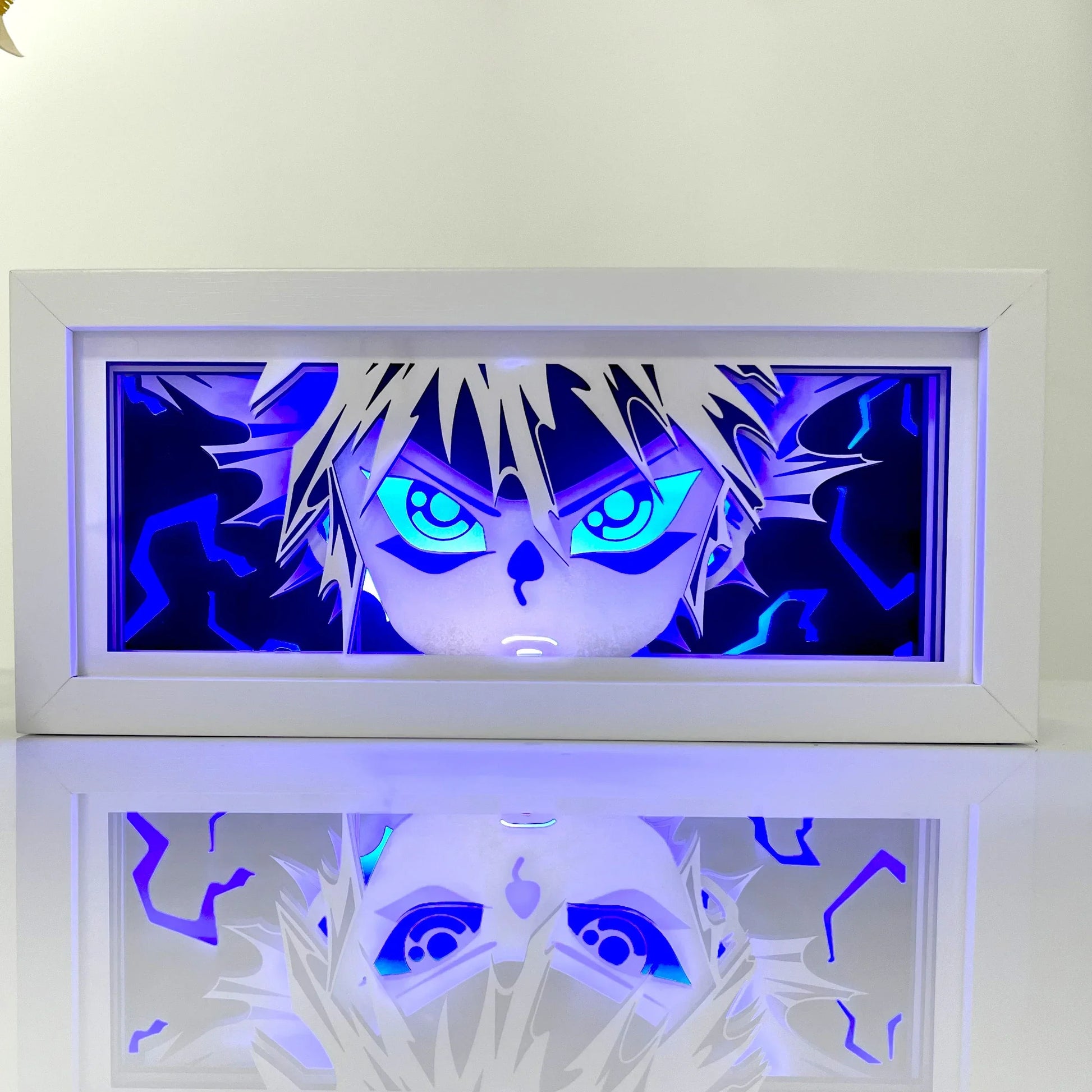 Anime 3D Shadow Night Light blue laser